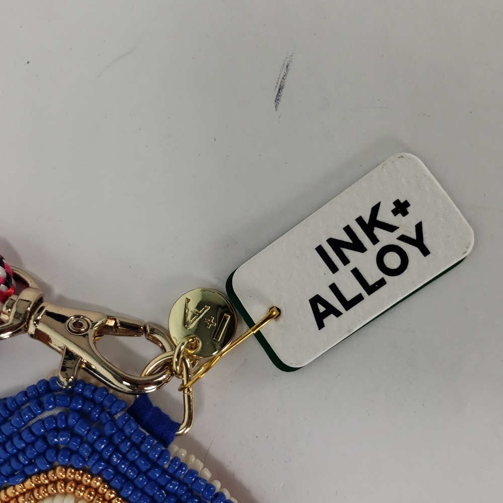 NWT INK + ALLOY LEILA SARDINE SEED BEAD CLUTCH CROSSBODY BAG PURSE - Picture 14 of 16